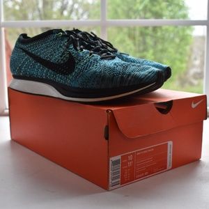 Sale‼️ Blue Multicolor Flyknit Racers